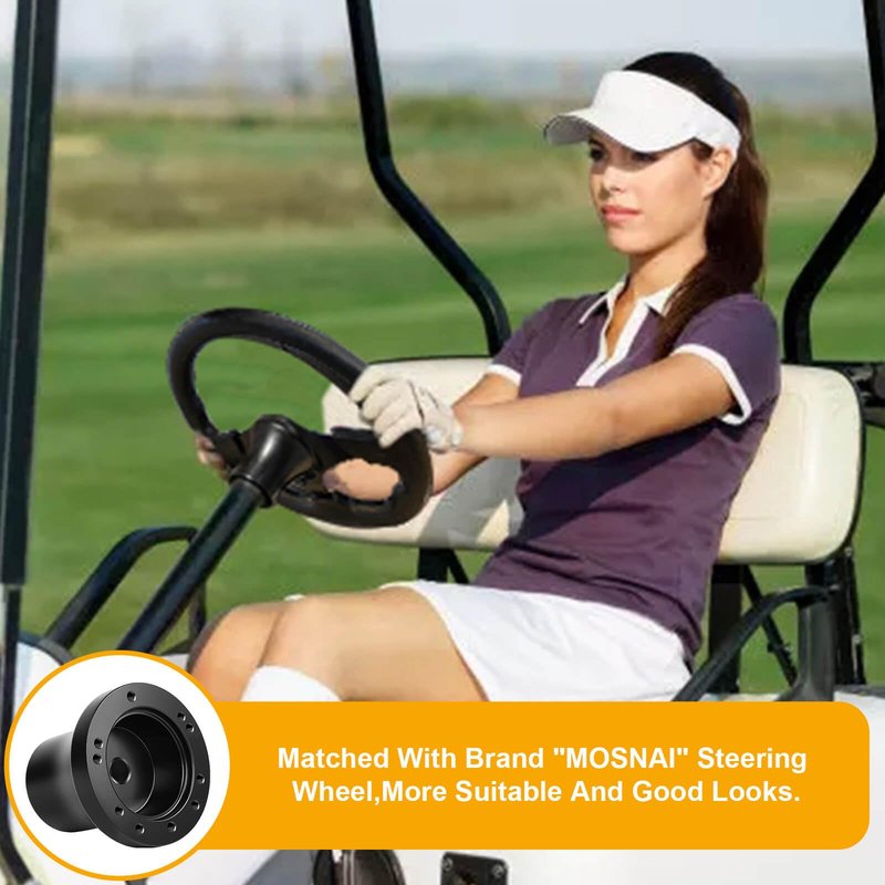 Golf Cart Steering Wheel Adapter Hub for Yamaha G2-G29 Drive/Drive 2 Golf Carts with 5-6 Holes Golf Cart Steering Wheel