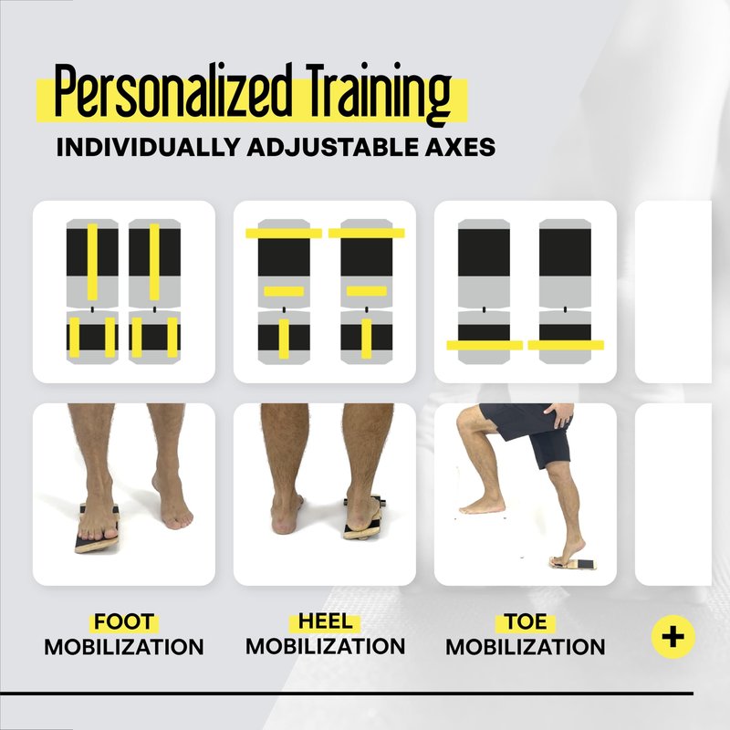 BlackBoard® Foot Trainer incl. Workshop & Training Center | Effective foot strengthening and stabilization | Leg axis training for joint pain prevention | Balance- and Stabilization trainer