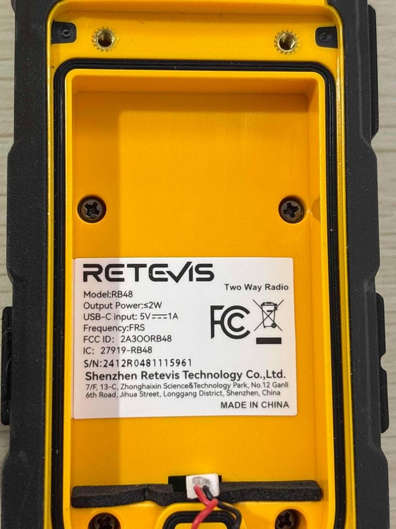 Retevis RB48 Long Range Walkie Talkies - IP67 Waterproof, Heavy Duty | 2000mAh Battery, 6 Pack for Job Sites