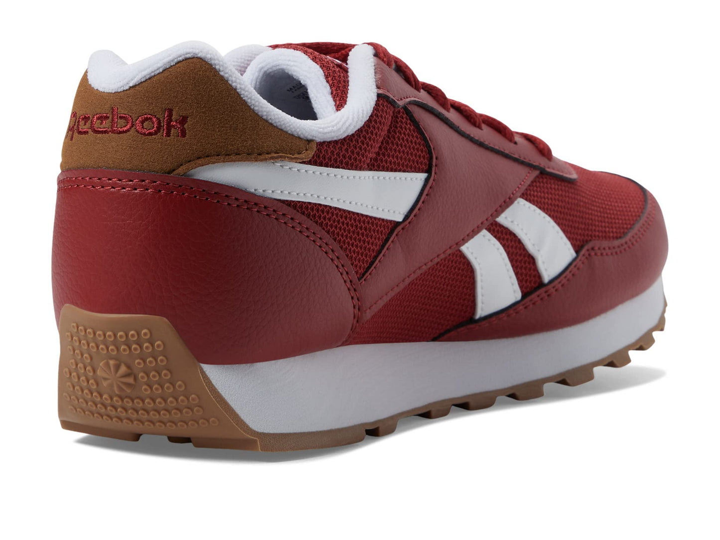 Reebok Unisex Rewind Run Sneaker, Flash Red/Wild Brown/White, 11 US Men