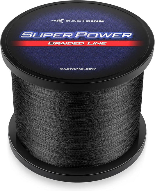 KastKing SuperPower Braided Fishing Line - Zero Stretch, Abrasion Resistant, Smaller Diameter | 300 Yards, Green