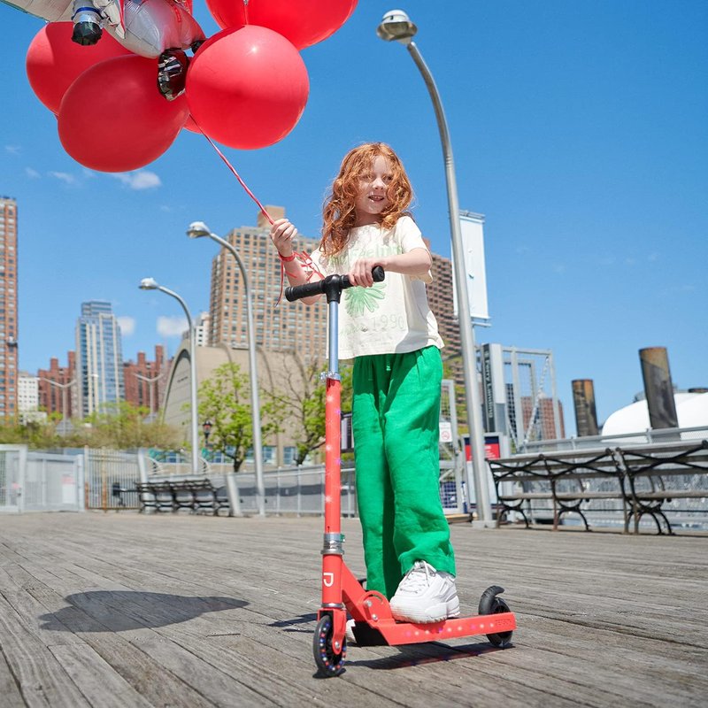 Jetson Jupiter Kids Light-Up Kick Scooter - Adjustable Handlebar, LED Lights, Easy-Folding Design | Ages 5+