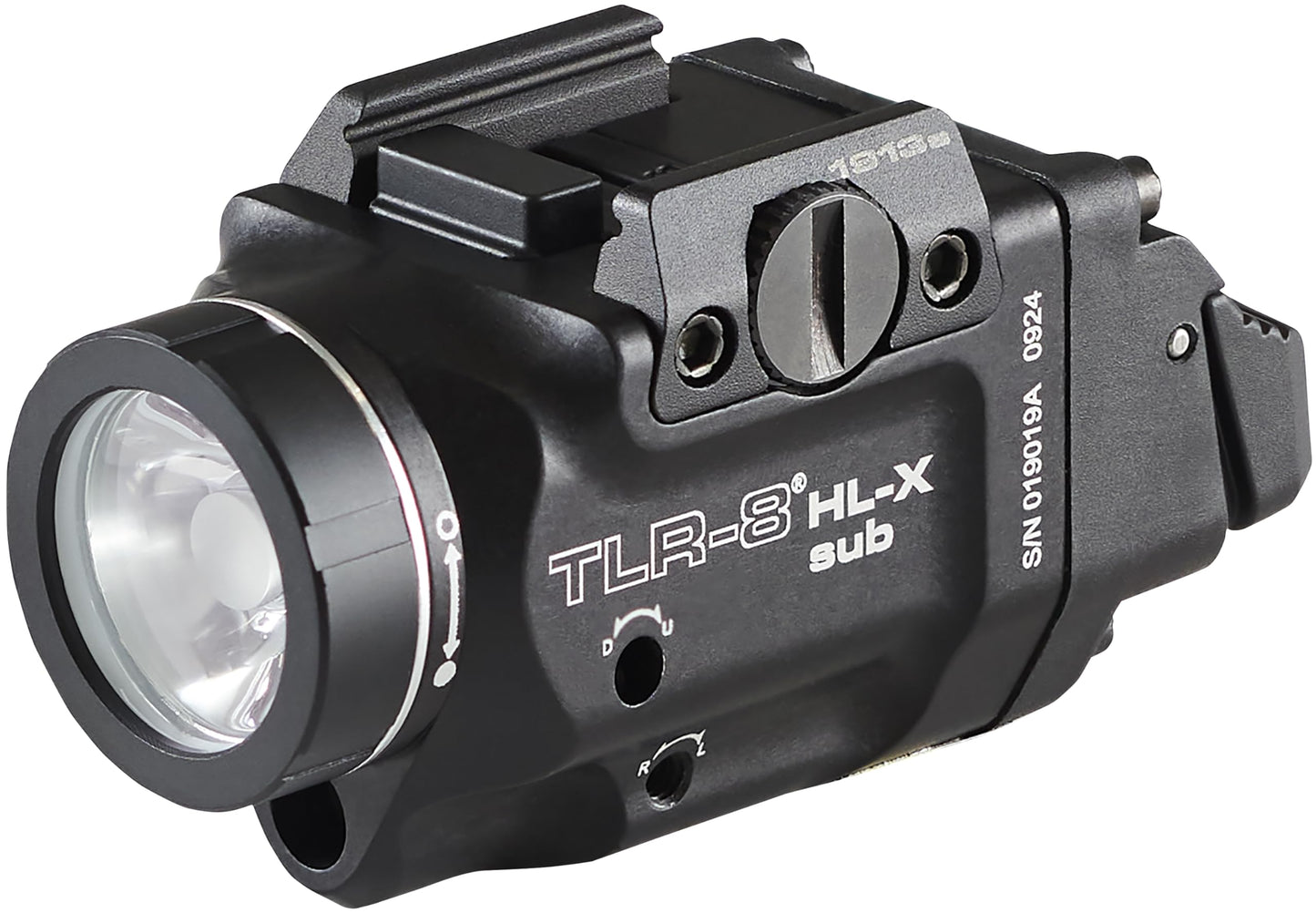 Streamlight 69468 TLR-8 HL-X sub USB 1000-Lumen Weapon Rail-Mounted Rechargeable Tactical Flashlight with Integrated Red Aiming Laser for Select 1913 Only, Black