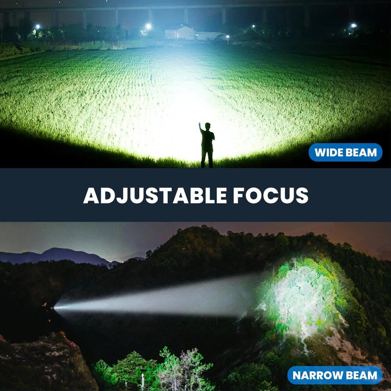 ALSTU 4 Packs Flashlight Rechargeable, 990,000 High Lumens Bright Flash Light, 5 Modes Adjustable Linternas, Powerful Handheld LED Flashlights for Home Camping