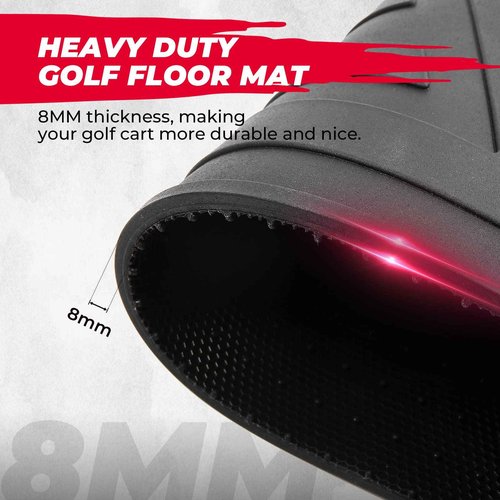 KEMIMOTO Golf Cart Floor Mat Full Coverage Compatible with Drive2 Models Only 2017-2022 UMAX Rally