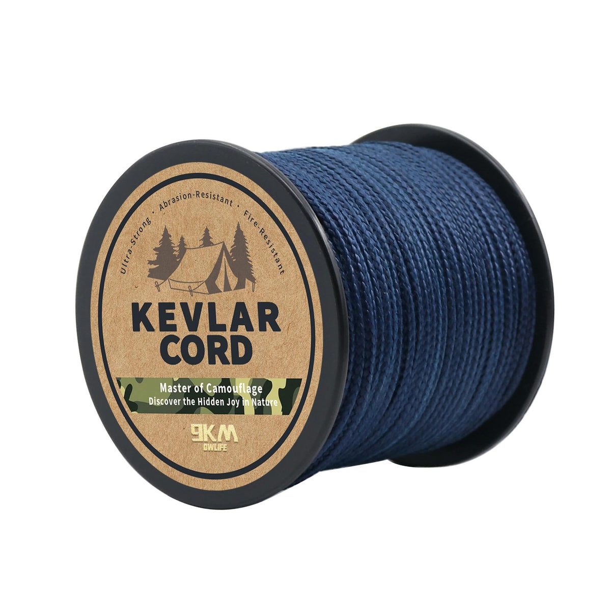 9KM DWLIFE Kevlar Cord, High-Strength Lightweight Abrasion-Resistant Line