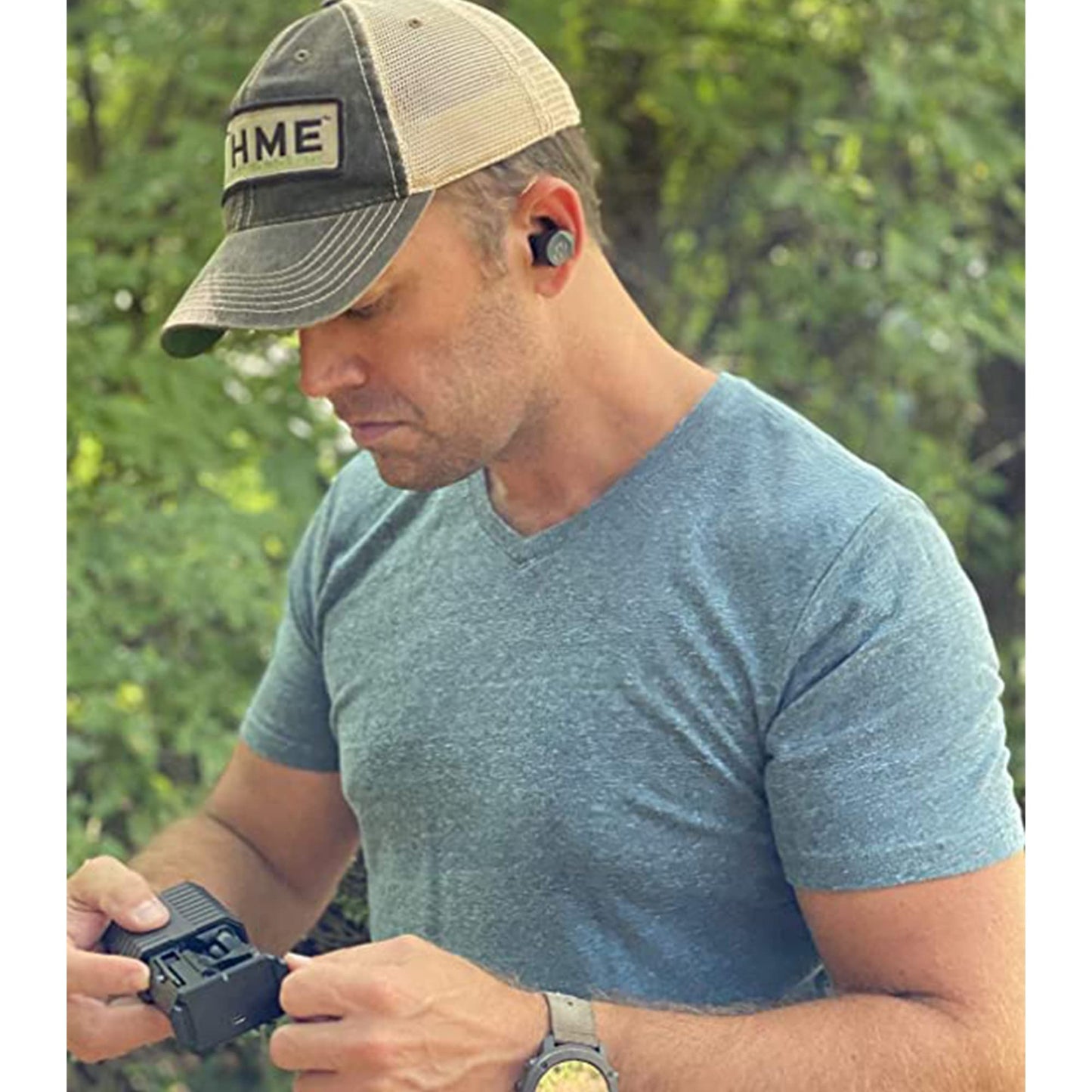 Walker's Silencer BT 2.0 Rechargeable Electronic Earbuds (OD Green)