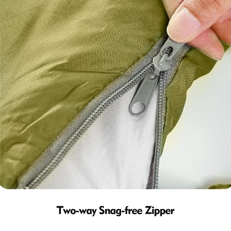 Blackpongo Double Sleeping Bag for Adults Men Women, XL Queen Size Two Person Sleeping Bag for All Season Camping Hiking Backpacking 2 Person Sleeping Bags for Cold Weather & Warm