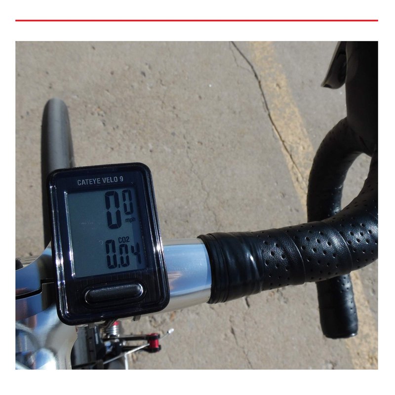 CATEYE Velo 9 Bicycle Computer - White