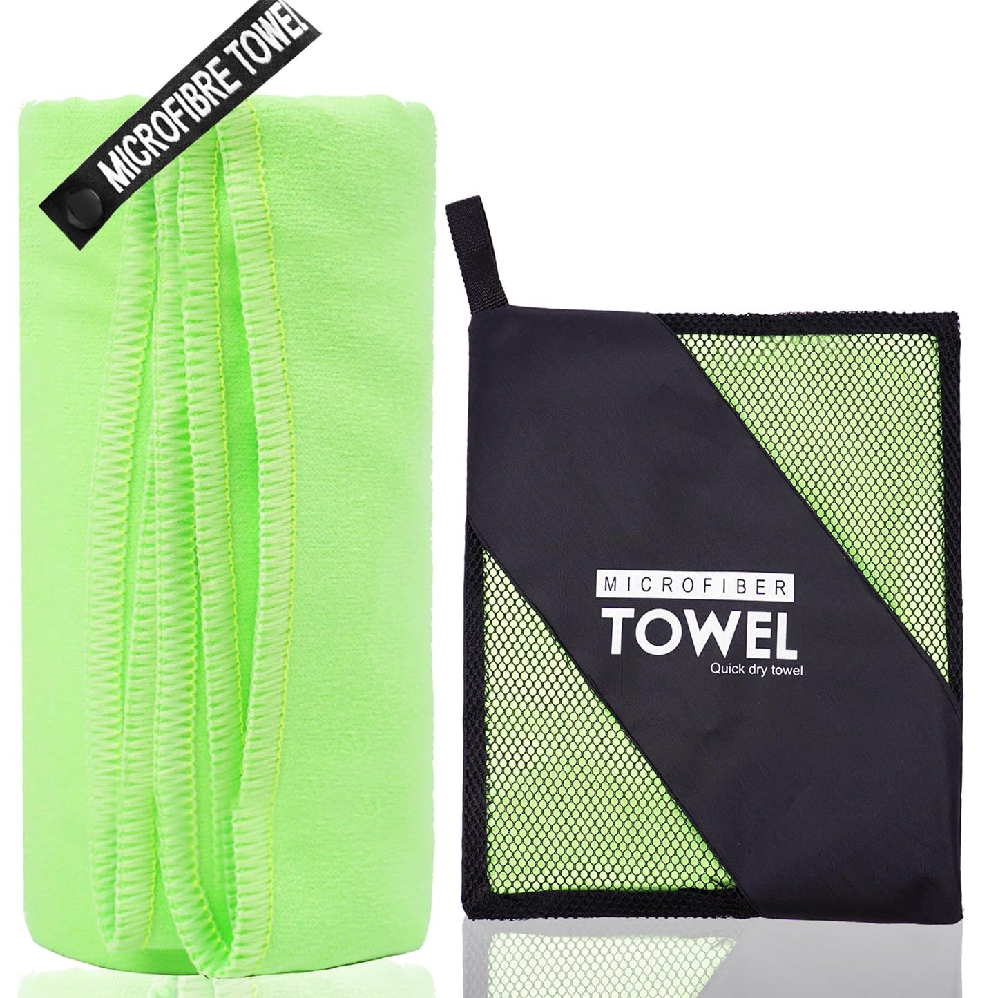 ZIUDBOC Microfiber Travel Towel, Quick Dry Camping & Gym Towel. Compact