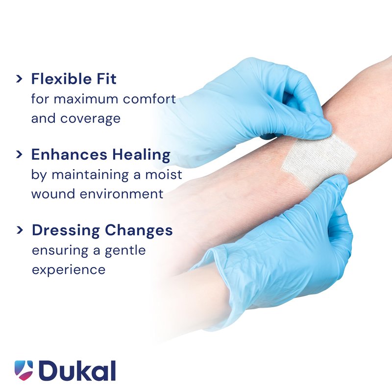 Dukal 206 Petrolatum Gauze, Sterile, 3" Width x 9" Length, Pack of 50