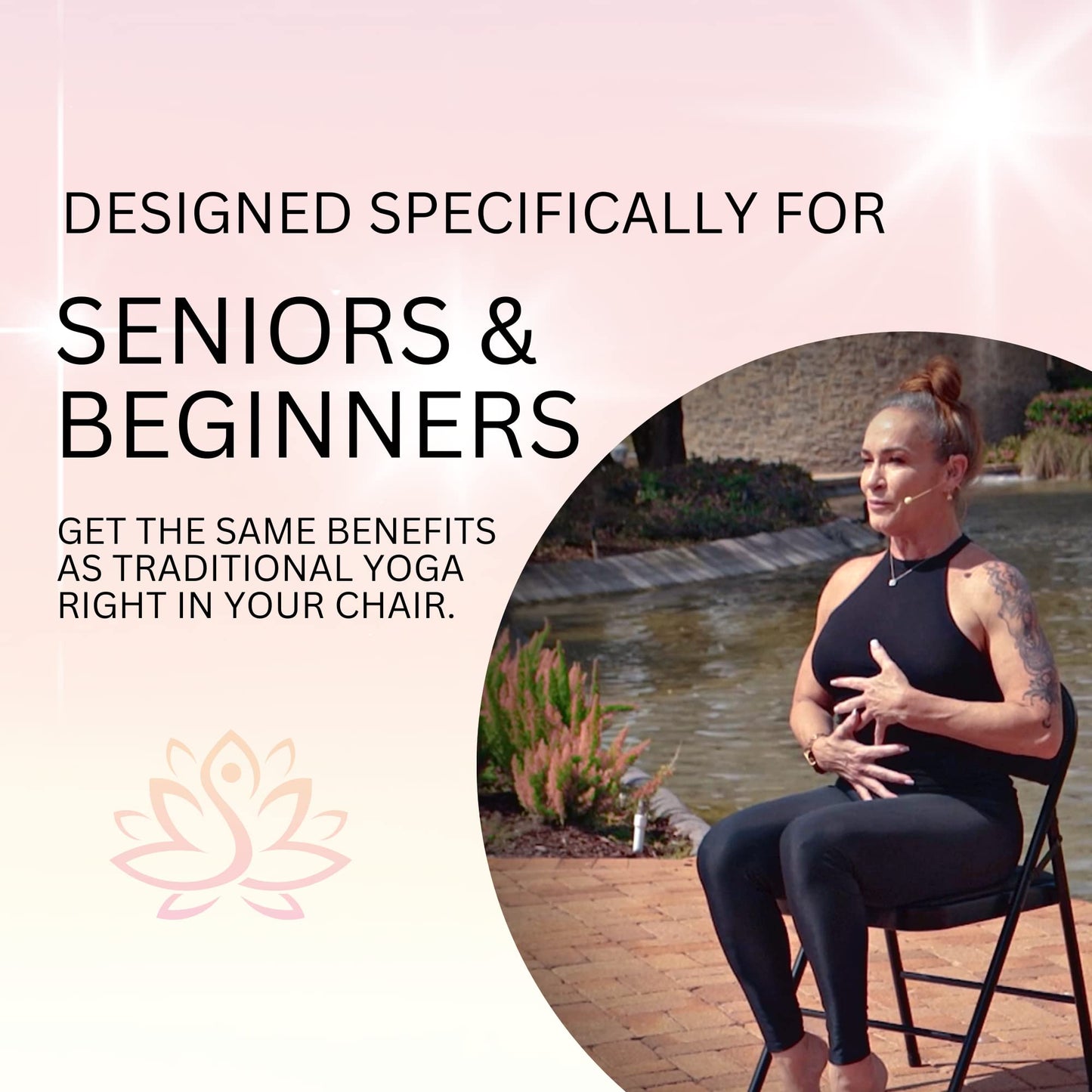 CHAIR YOGA FOR SENIORS DVD + Poster + Bonus Yoga DVD. Strength- Energize- Healing Relieve Stress. Chair yoga DVD for beginners. Yoga chair exercises for seniors DVD. Chair yoga for seniors over 60 DVD
