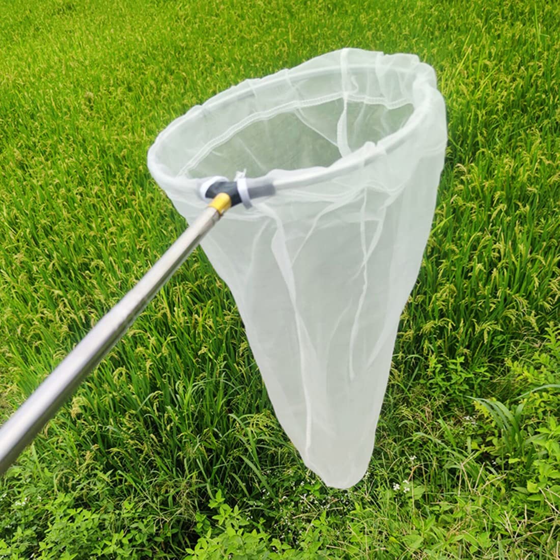 Telescopic Insect and Butterfly Net Catching Insects Bugs Fishing Nets, Stainless Steel Handle Extends from 15 Inches to 59 Inches