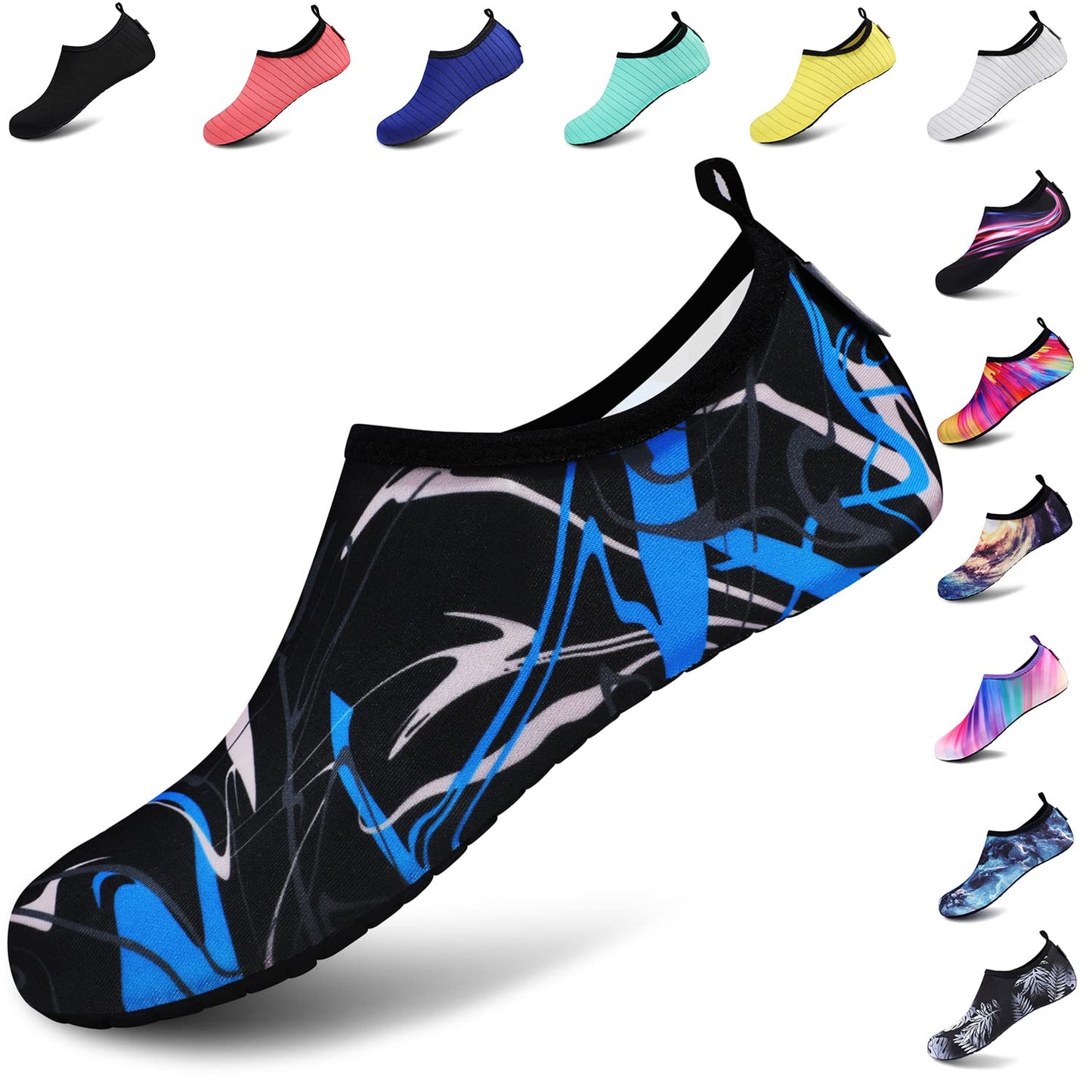 VIFUUR Water Sports Unisex Shoes Graffiti Blue - 7.5-8.5 W US / 6-7 M US (38-39)