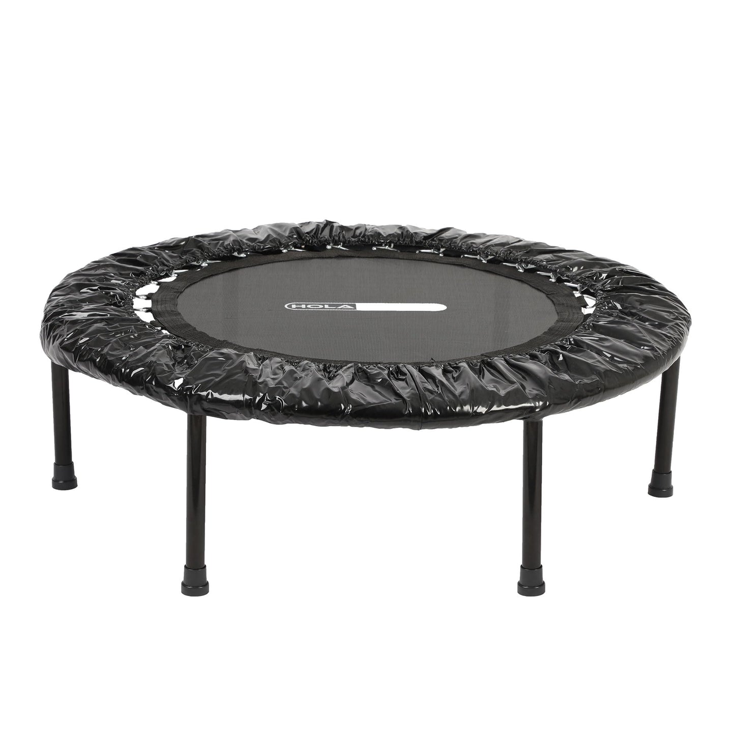 HolaHatha 36 Inch Foldable Mini Trampoline Fitness Rebounder w/Adjustable Handle
