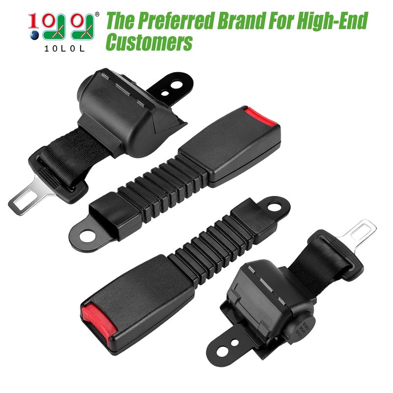10L0L 2PCS Universal Golf Cart Seat Belt Kit for EZGO, Yamaha, Club Car, Fits Front Rear Seat (Not Include Bracket)