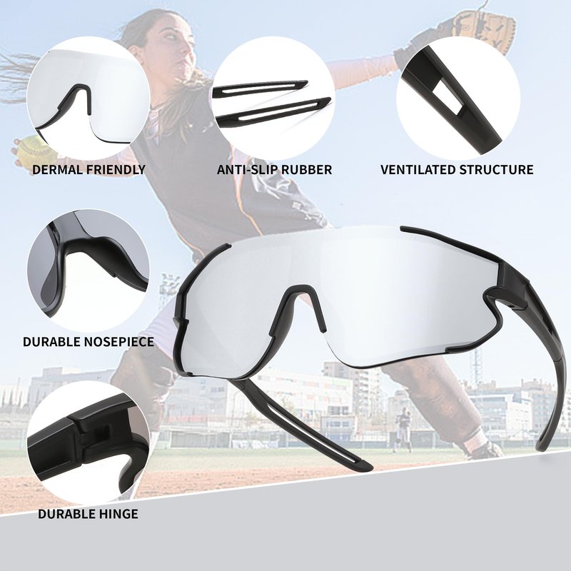 FEISEDY Sports Sunglasses for Men Women Running Sunglasses Fishing Cycling Baseball Glasses UV400 Protection B0270