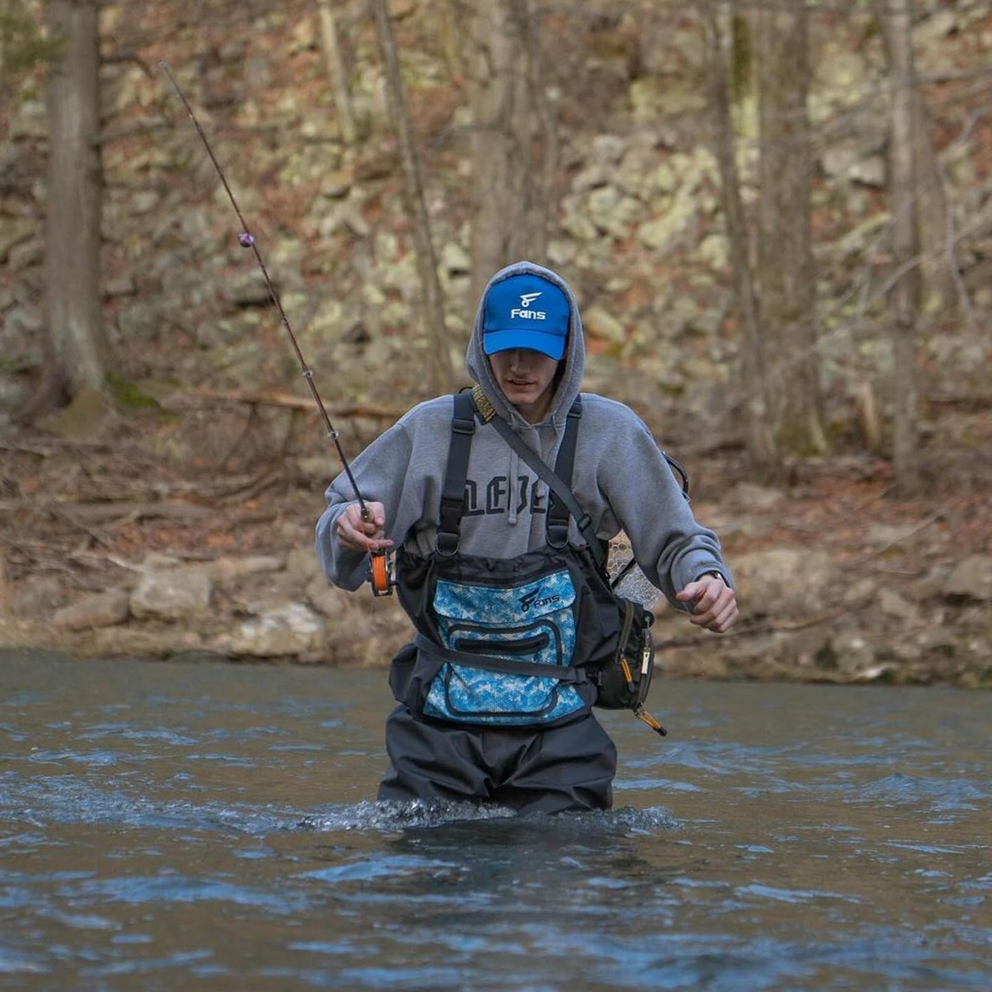 8 Fans Fishing Waders for Men and Women, Chest Waders- Waterproof Bootfoot, Neoprene Waders for Hunting & Fishing