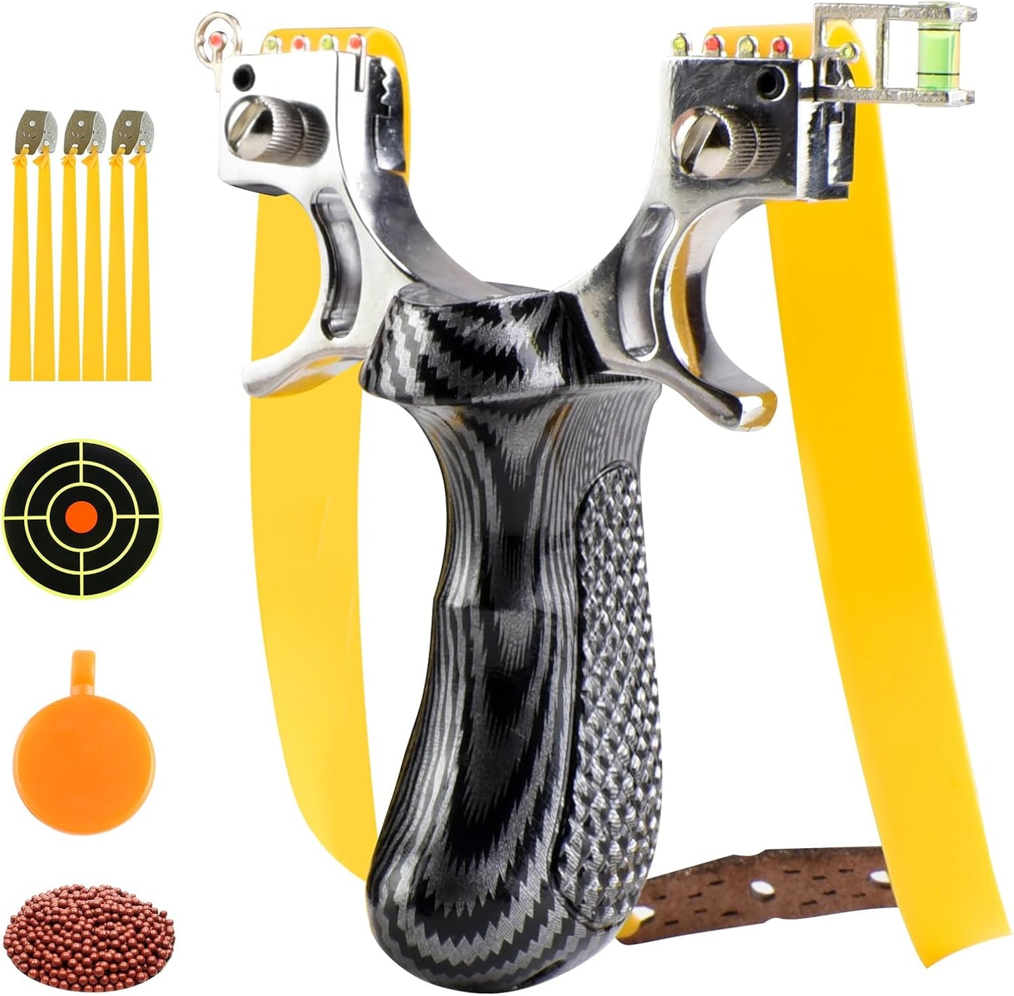 High Precision Slingshot Set - Professional Flat Leather Catapult for Outdoor Hunting | Durable & Accurate