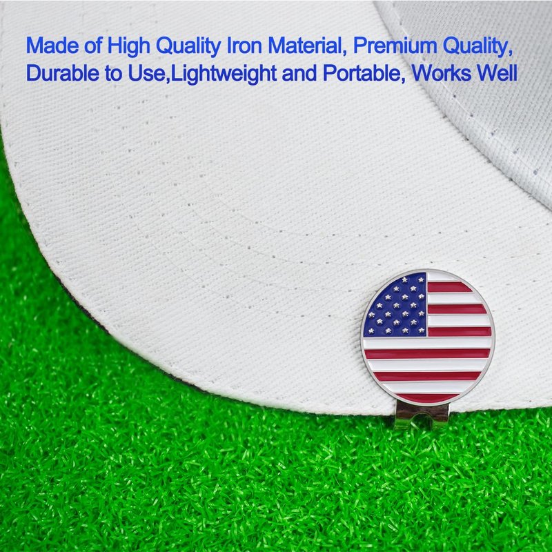 Golf Ball Markers Value Pack of 12 Golf Gifts, Golf Club Ball Markers for Men Women.(Golf Cap Clips Not Included)
