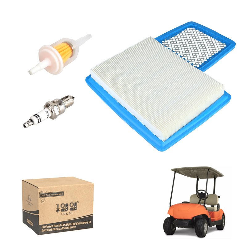 10L0L Golf Cart Air Filter Tune up Kit for Yamaha G16A G19 G20 G21 G22 G22A G29 Drive Gas Golf Cart 1996-UP 4 Cycle 301cc 357cc Engine Replace Air Filter JN6-E4450-00 JN6-E4450-01 JN6-E445E-00