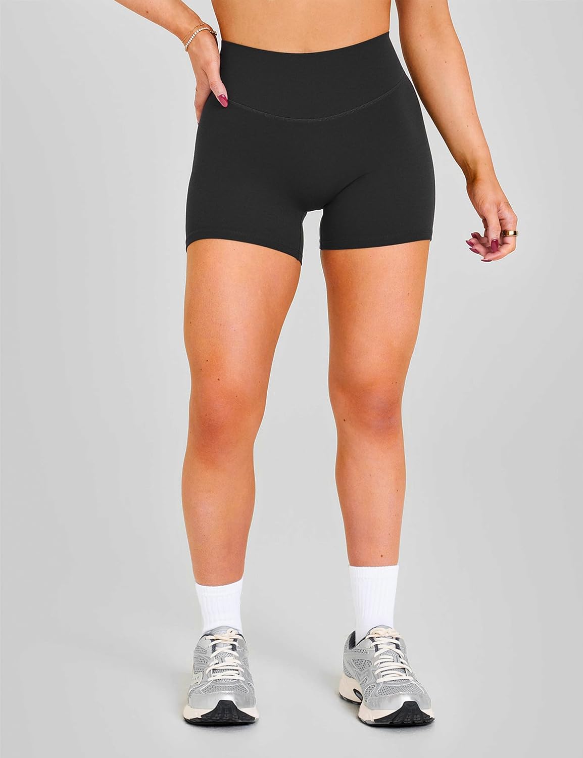 Women's High-Waisted Biker Shorts - Athletic Booty Yoga Shorts with Tummy Control | Perfect for Gym Workouts
