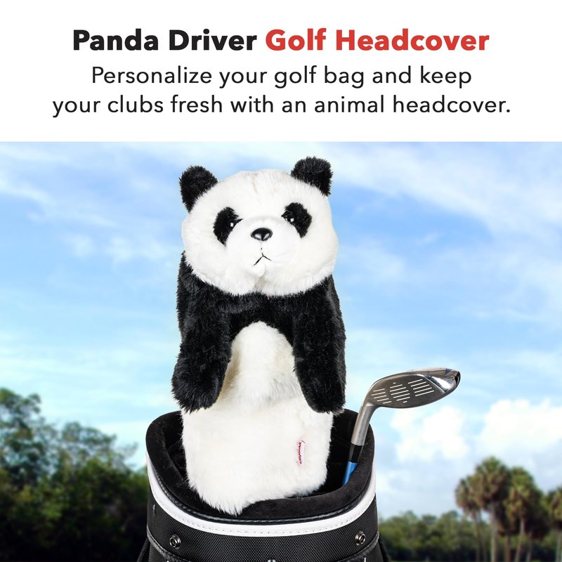 Daphne's Headcovers Panda Driver Headcover | Premium Driver Headcovers | Funny Golf Club Covers | Stylish Protection for Your Clubs | Men's Golf Gear | Driver Headcover for Men and Women