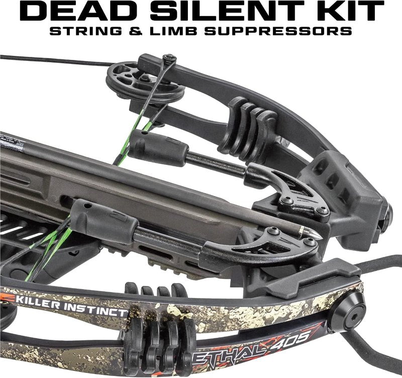 Killer Instinct Lethal 405 Crossbow Pro Package - 4x32 Scope, Quiver, Bolts & Accessories