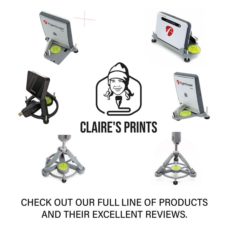 Laser Alignment and Leveling Stand Compatible with Rapsodo MLM2PRO - V2 Heat Proof Design