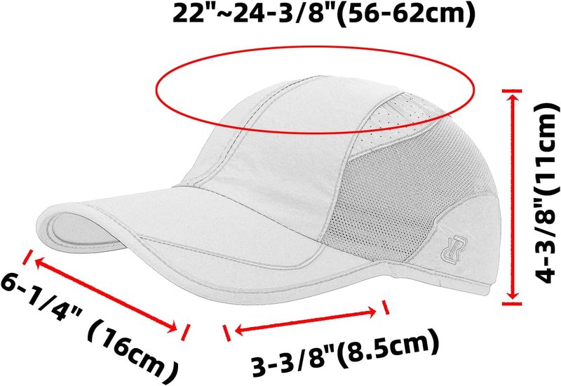 Quick Dry Running Cap - Lightweight Polyester Outdoor Sports Hat for Men & Women