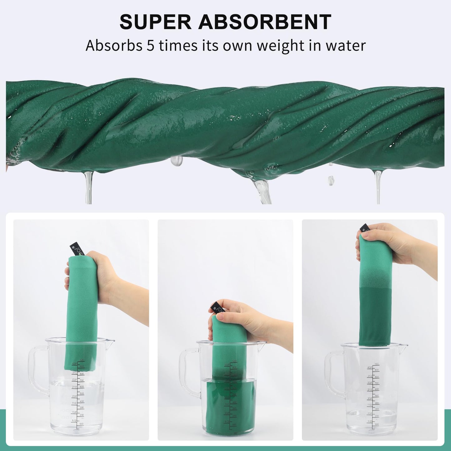 Rainleaf Microfiber Towel Perfect Travel & Gym & Camping Towel. Quick Dry - Super Absorbent - Ultra Compact - Lightweight. Suitable for Trip, Beach, Shower, Backpacking, Pool
