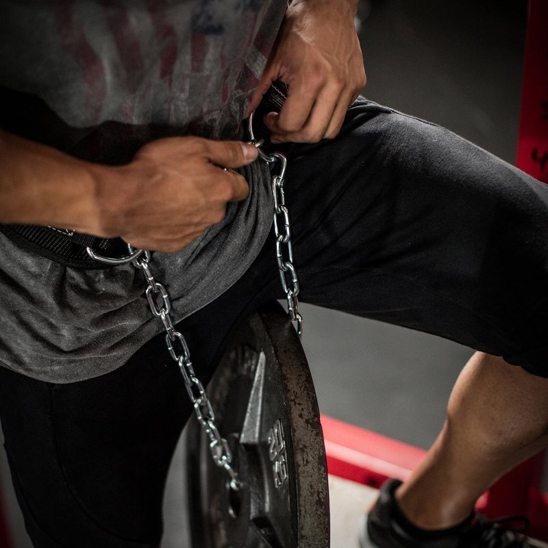 Harbinger 28900 Polypropylene Dip Belt with 30-Inch Steel Chain , Black