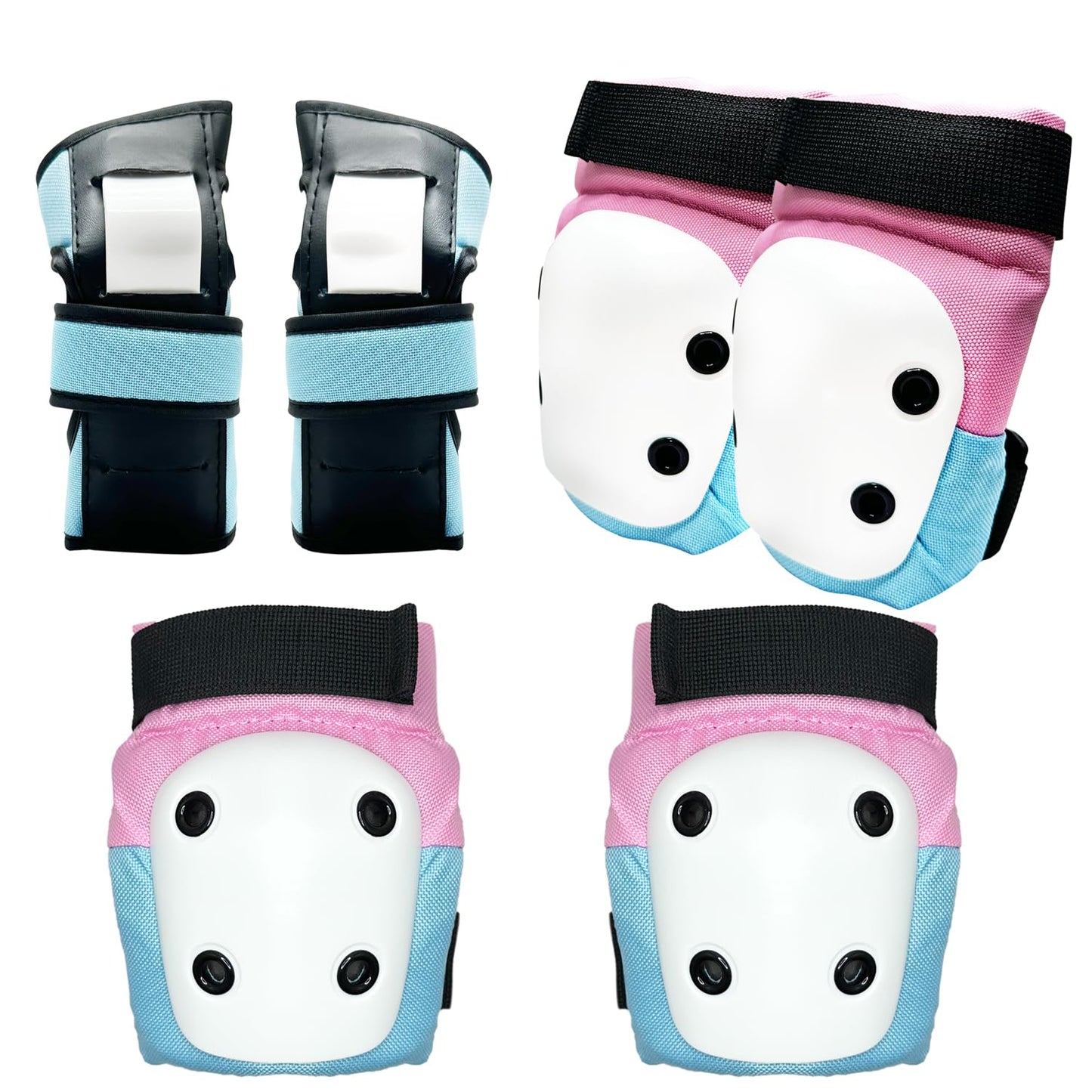 Kids Knee Pads and Elbow Pads Set for Roller Skates Girls 5-8,Roller Blades and Skateboarding Protective Gear Set Accessories,Ice Skate Guard and Skateboard Elbow Pad for Kids 5-8,Size XS