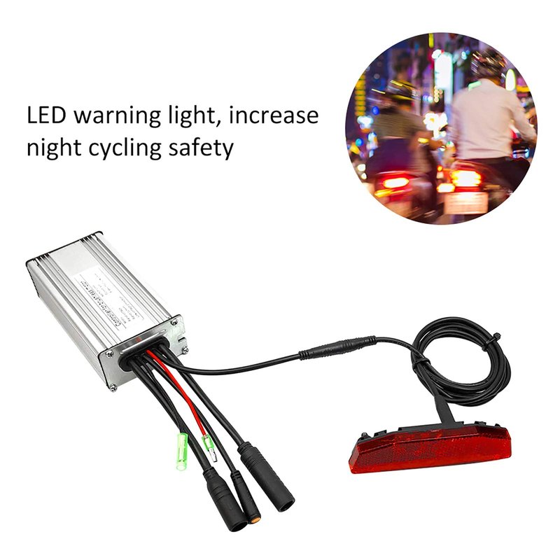 Bike Tail Light, LED Warning Light, 180 Degree Beam Angle, Durable, High Visibility, for Nighttime Cycling, City Commuting, Long-Distance Rides