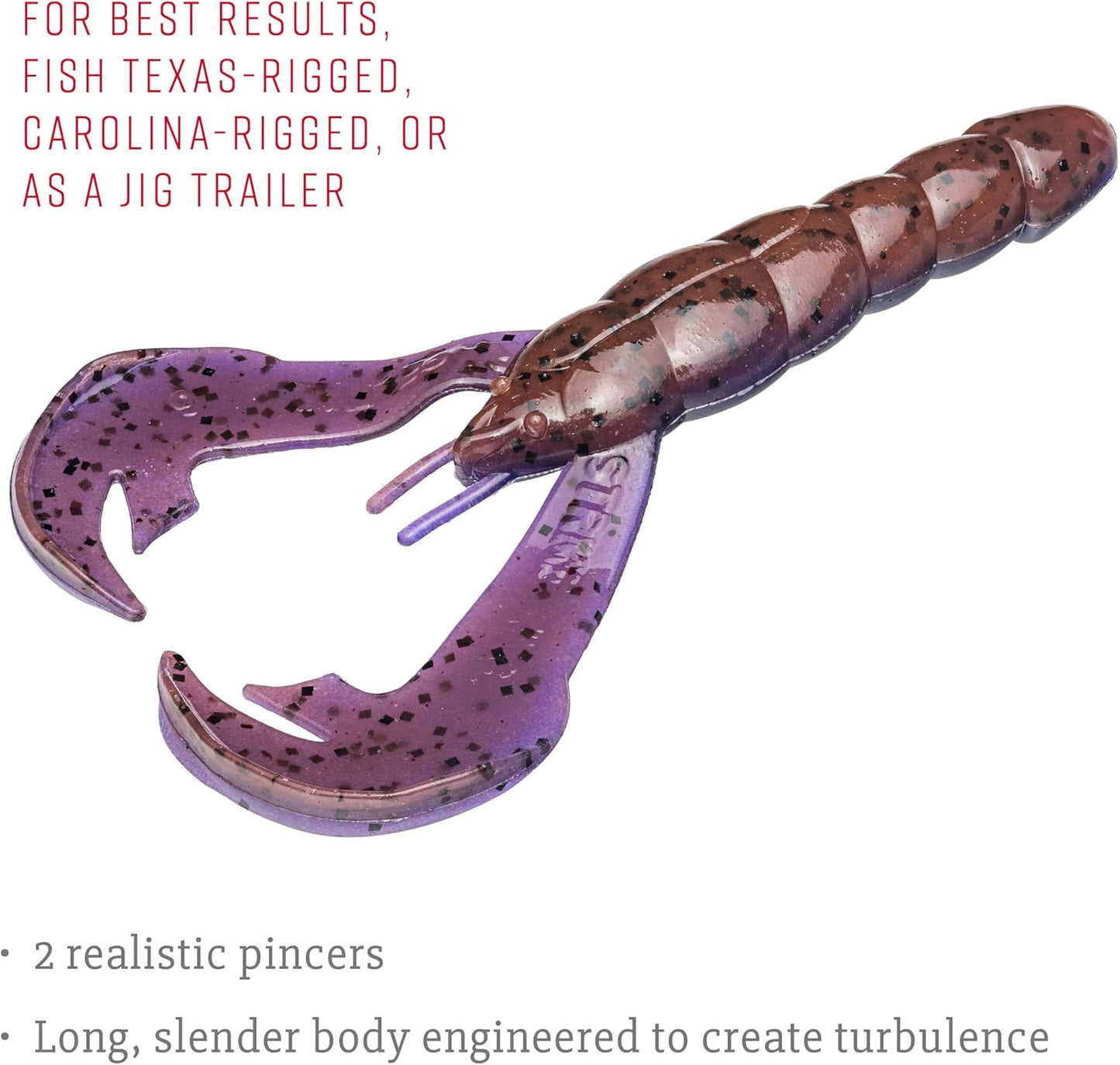 Rage Tail Craw - Premium Soft Plastic Fishing Lure | Versatile Crawfish Imitation