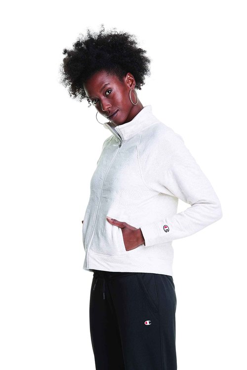 Champion Women's Sport Soft Touch Double Knit Camo Jacket