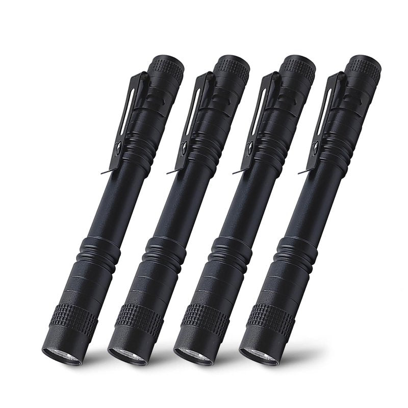 Naiveisland Pen Flashlight, Led Pen Light Flashlights with Clip,High Lumen Mini Pocket Medical Penlight Inspection Flashlight,4-Pack