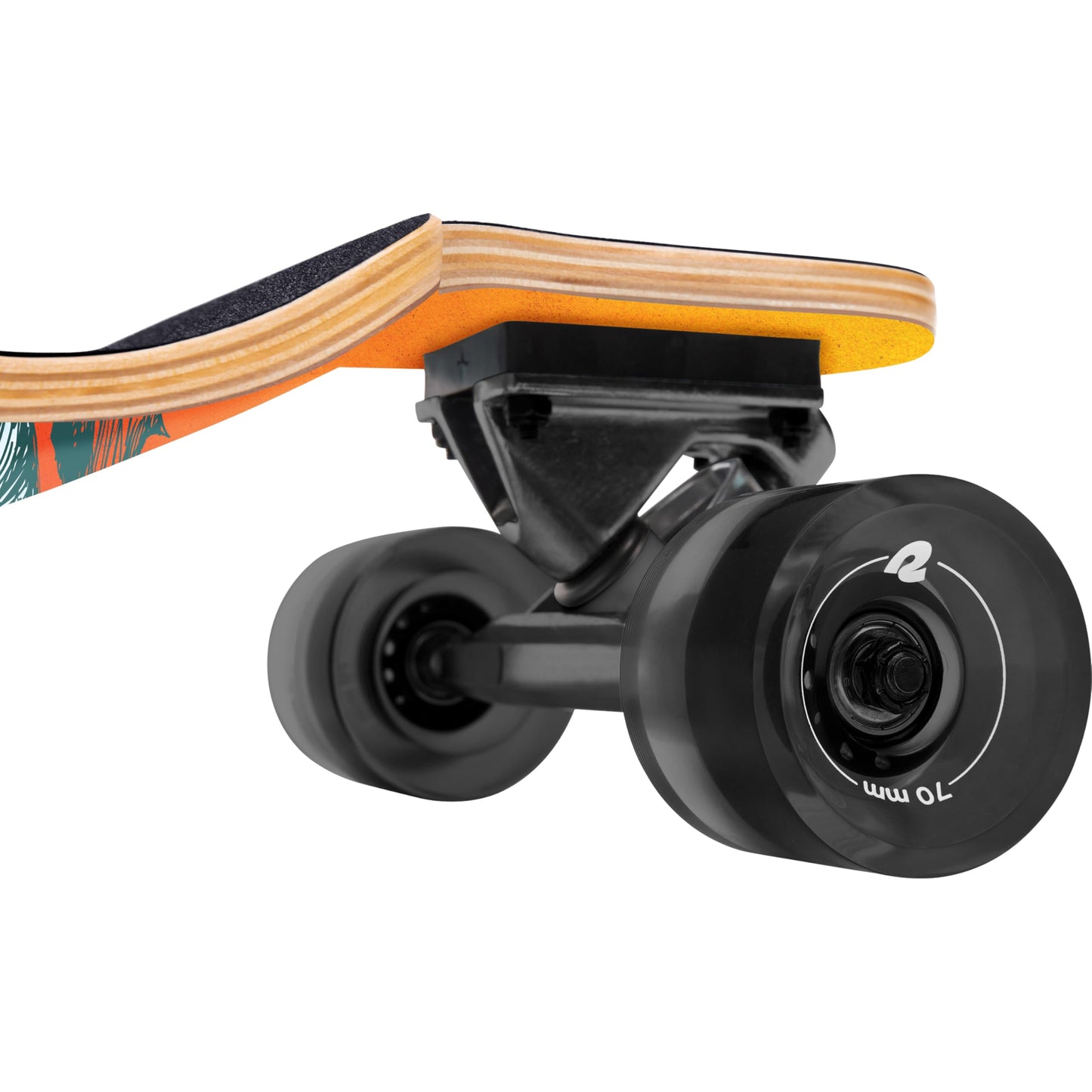 Retrospec Tidal Drop Down Longboard - 41" Extra Wide Stable Deck, 9-Ply Canadian Maple, ABEC-9 Bearings, 85A PU Wheels, Reverse Kingpin Trucks for Cruising & Downhill