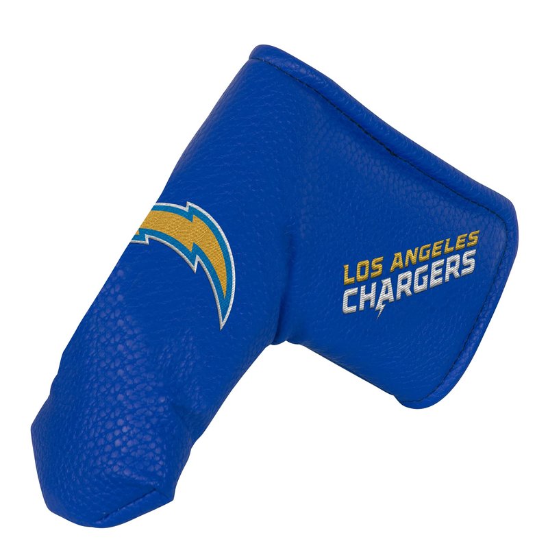 Team Effort Los Angeles Chargers Blue Synthetic Leather Magnetic Closure Blade Putter Cover