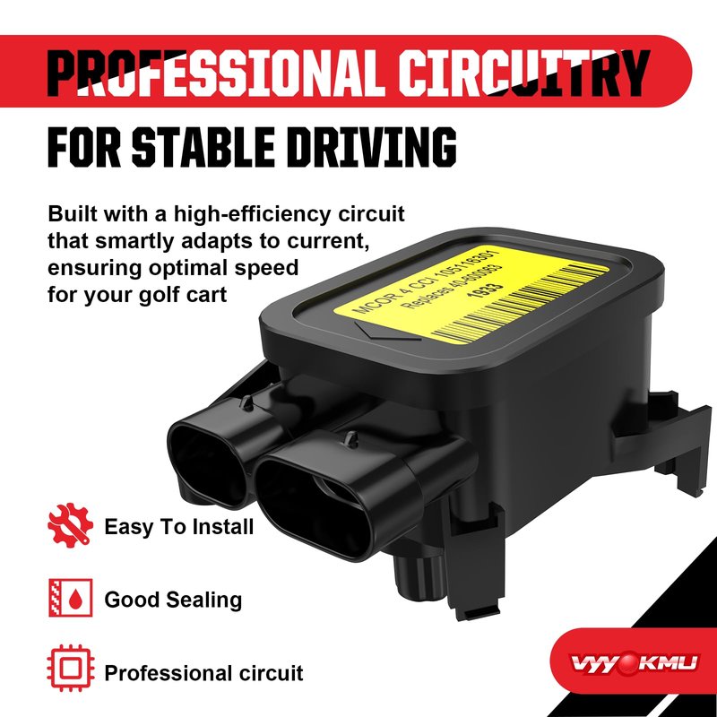 VYYOKMU Club Car MCOR 4 Conversion Throttle Potentiometer, Golf Cart MCOR 4 Potentiometer Accelerator for Club Car DS&Precedent&Carryall(2012-UP), OEM# 105116301, 103850401(MCOR 3)