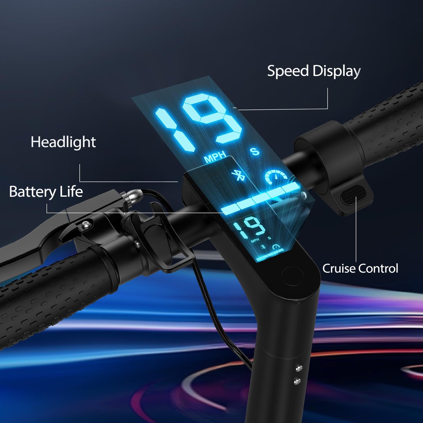 Maxshot Electric Scooter, 8.5" /10" /14" Tire, 16/19/22 Mph Top Speed, 12/16/21/27/28/49/50 Miles Long Range, Folding Escooter for Adults and Kids with Seat Bag, Dual Braking, Dual Suspension, App