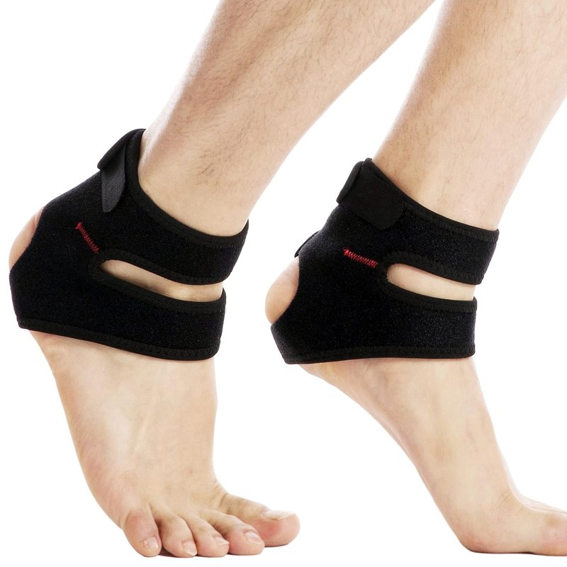 Ankle Brace Support - Adjustable Ankle Wraps for Sports Protection | Breathable Black, One Size, 2-Pack