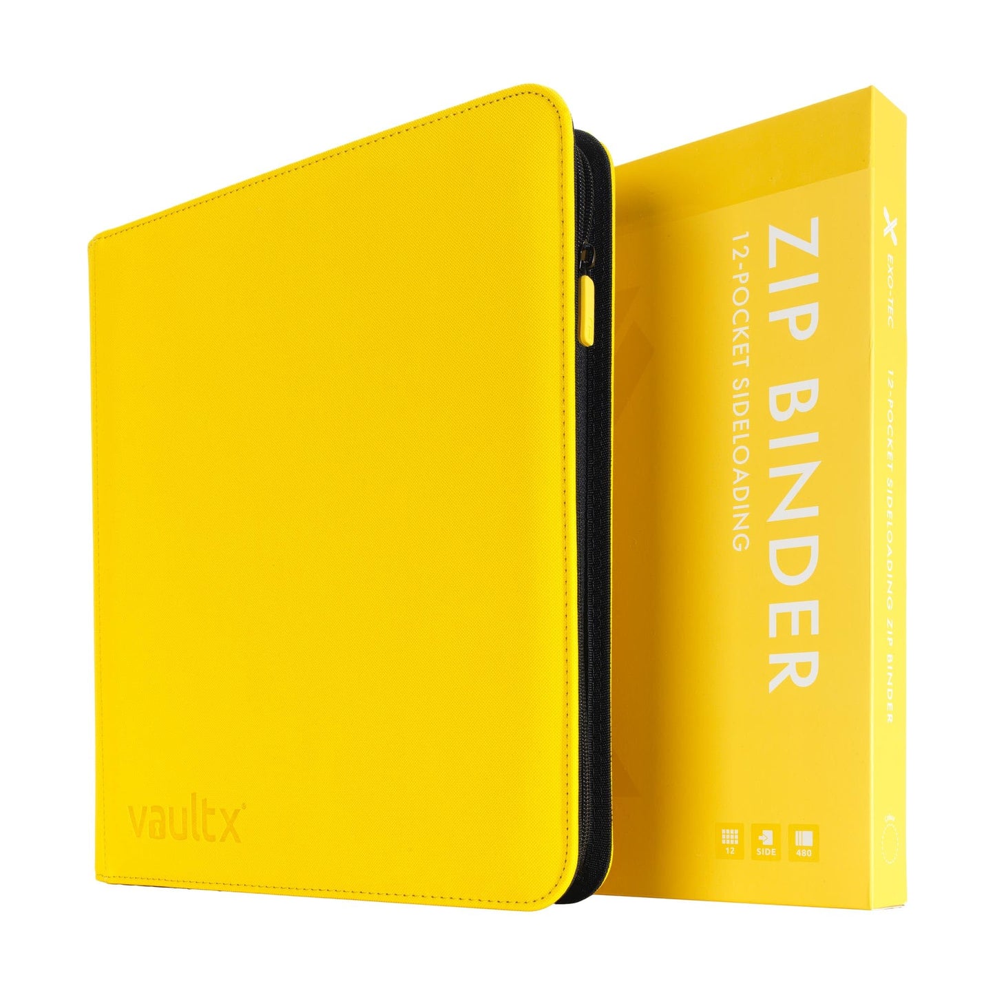 Vault X 12 Pocket XL Zip Trading Card Binder 624 Cards (Yellow)