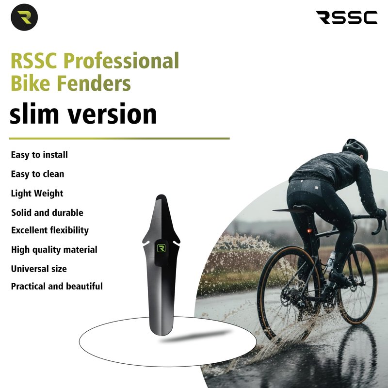 Bike Fender, Tool-Free Rear Fender for Road & Mountain Bikes, Flexible Mud Guard for Back Seat, Stylish Splash Guard for Cycling Enthusiasts (Color 2)