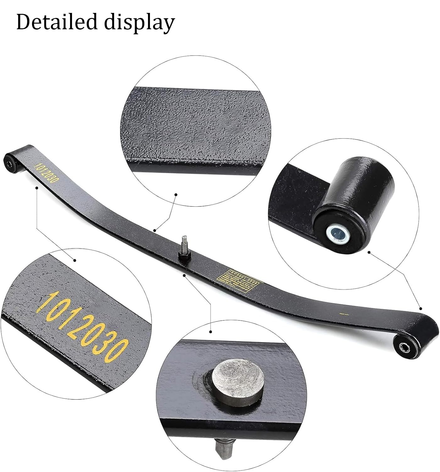 10L0L Golf Cart Front Leaf Spring Kit with Bushings & Sleeves for Club Car Precedent 2004-2008 & DS 1981-Up, Heavy Duty for Gas/Electric, OEM 1012030 1012322 1013867 1015108