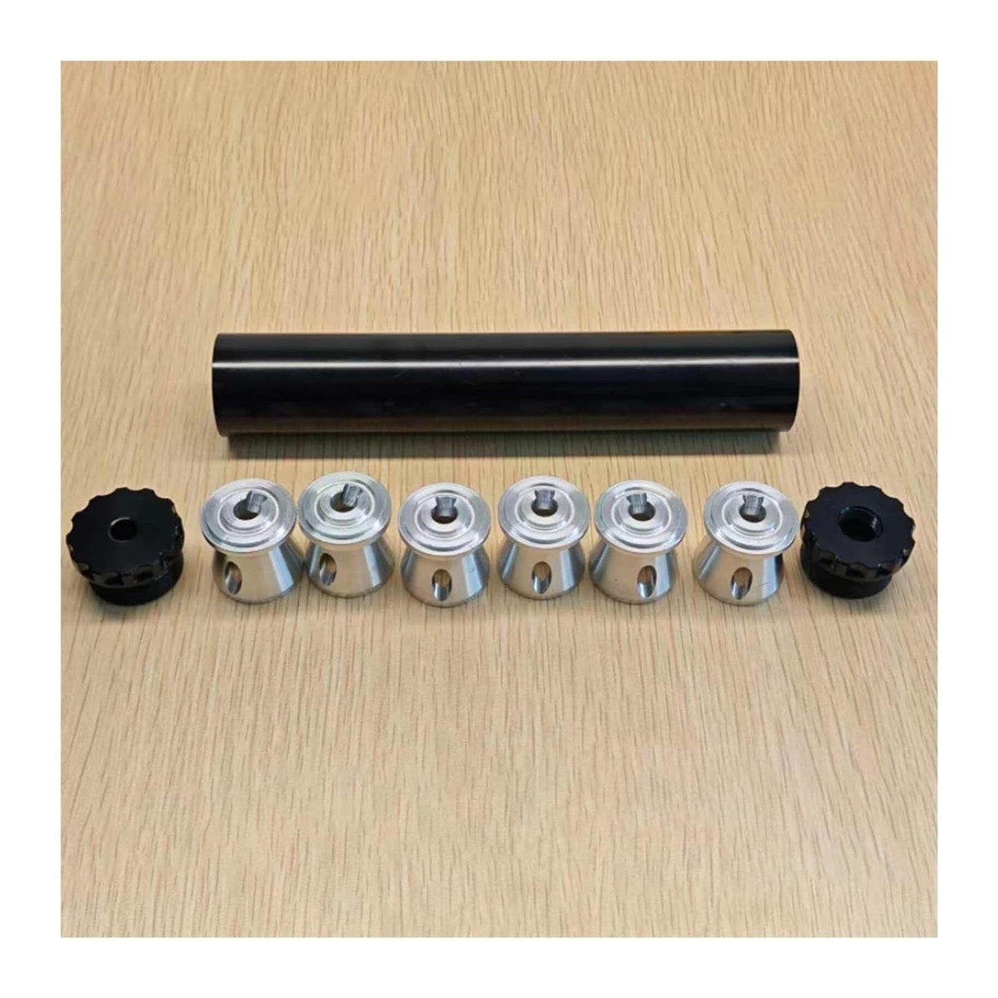 Black Aluminum Solvent Filter Trap Kit High-Efficiency 1/2x28 Fuel Filter with Baffles Suppressor Cleaner Oil Filter