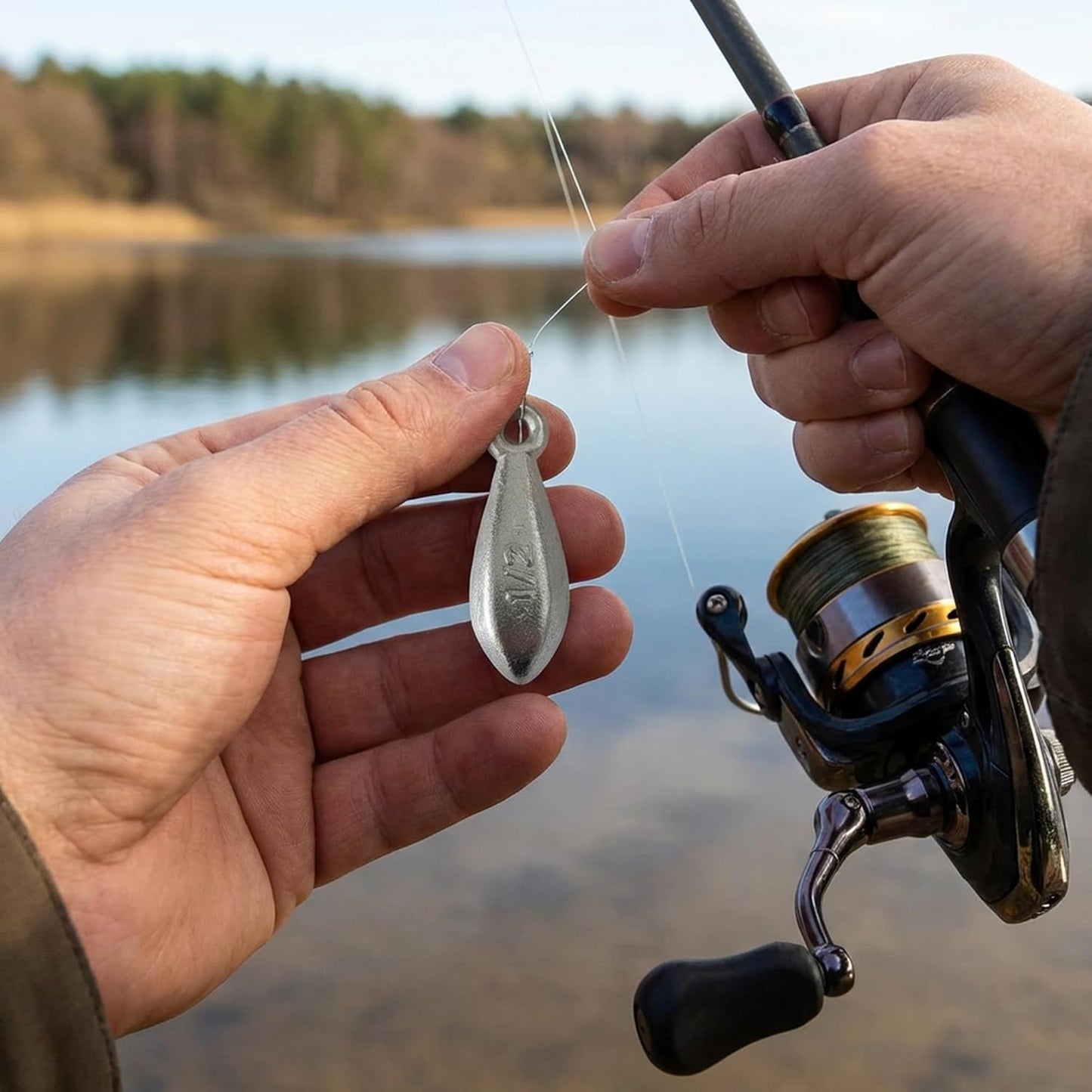 Fishing Weights - Hexagonal Anti-Roll Bank Sinkers for Surf Fishing | Lead Sinkers for Catfish & Bass (1/2oz to 16oz)