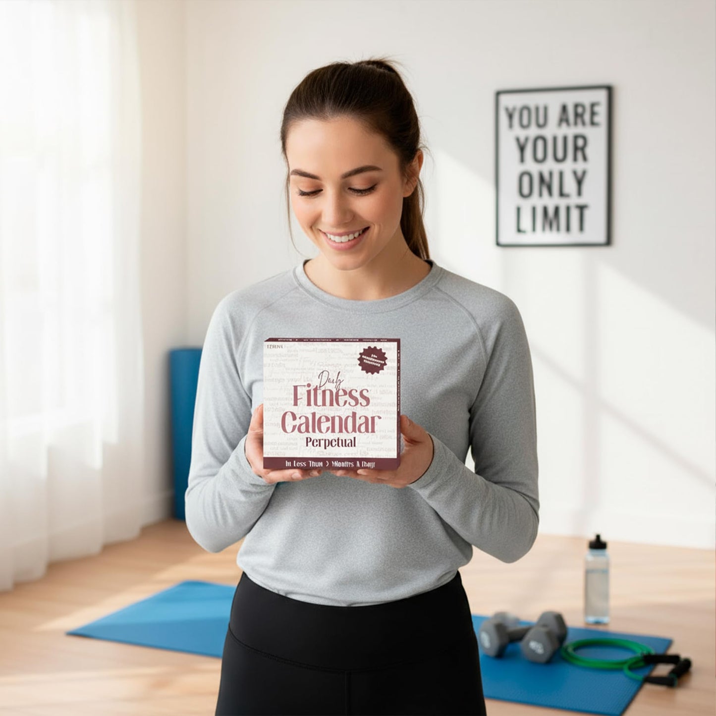 Daily Fitness Calendar | Perpetual Bodyweight Workout Calendar with New Exercises and Movement Routines for Every Day of The Year, Stay Healthy, Build Strength & Get Moving with This Workout Planner