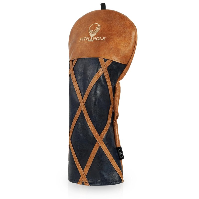Craftsman Golf Brown Driver Headcover Golf Club Head Cover for Driver Wood 19th Hole After Party Design