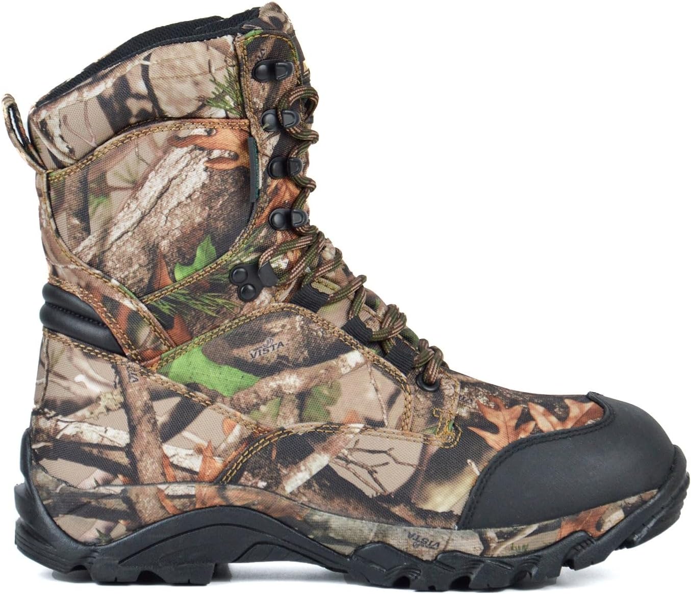 Men's Waterproof Hunting Boots - 8" Lightweight Insulated Camo Work Boots | 400g Thinsulate